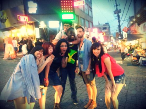 Partying on "the Hill" in Itaewon :)