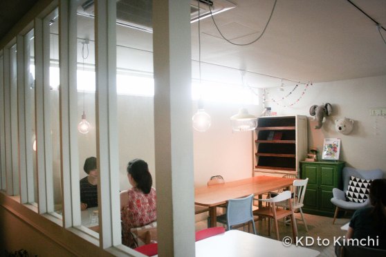 One of the upstairs rooms