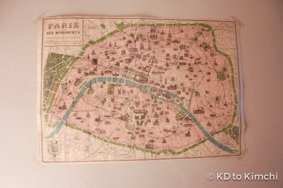 Vintage map of Paris - I like!