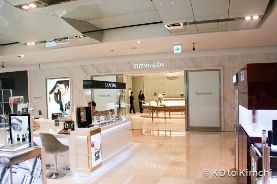 Tiffany & Co inside the Hyundai Department Store